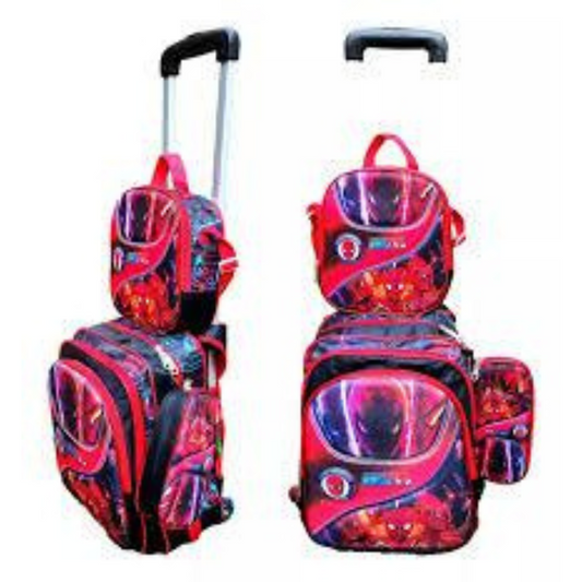 Set De Mochila Con Ruedas Spiderman