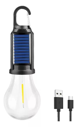 Lámpara Foco Led Solar Recargable Campin